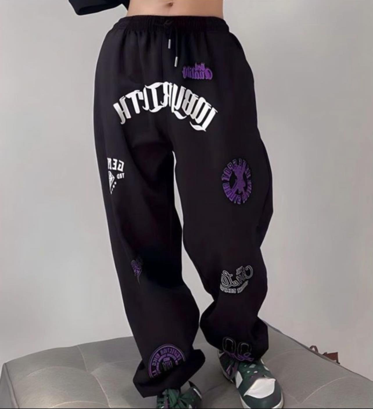 👖 Pantalon Jogger Oversize imprimé Streetwear