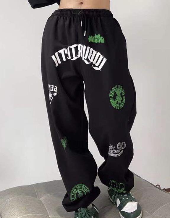 👖 Pantalon Jogger Oversize imprimé Streetwear